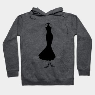 dress black and wight Hoodie